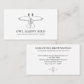 Wildvögel-Blume Visitenkarte (Vorne/Hinten)