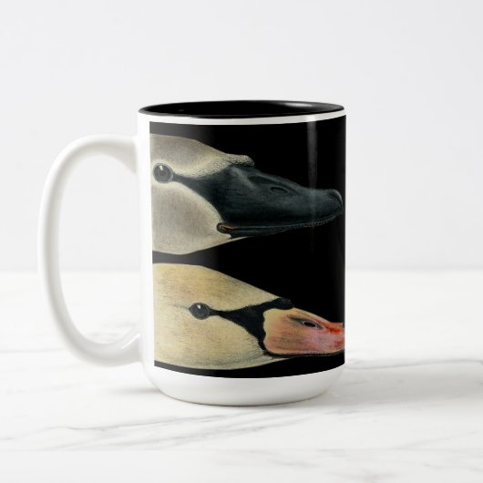 Wildvögel Natureschwans Kaffeepause Tasse (Links)