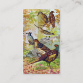 Wildvögel Visitenkarte (Rückseite)