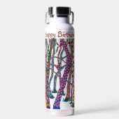 Wildwald Wasser Flasche Geschenk (Vorne)