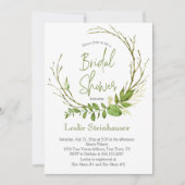 Wildwälder Rustikales Brautparty Einladung (Vorderseite)