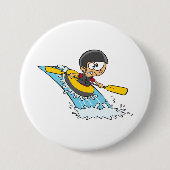 Wildwasser-Rafting-Abenteuer mit ängstlichem Junge Button (Vorderseite)