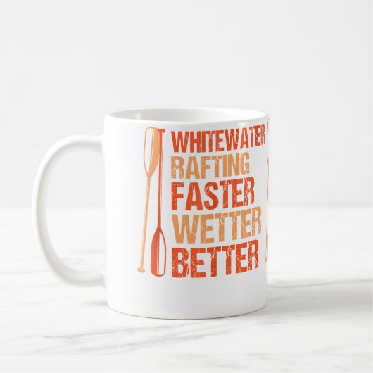 Wildwasser-Rafting Kaffeetasse (Links)