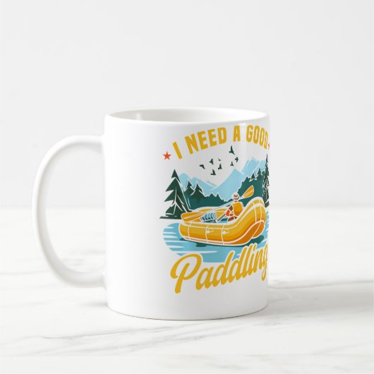 Wildwasser-Rafting Kaffeetasse (Links)