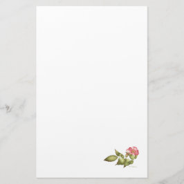 Wildwasserfarbe der Rose Briefpapier