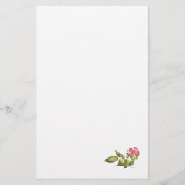 Wildwasserfarbe der Rose Briefpapier