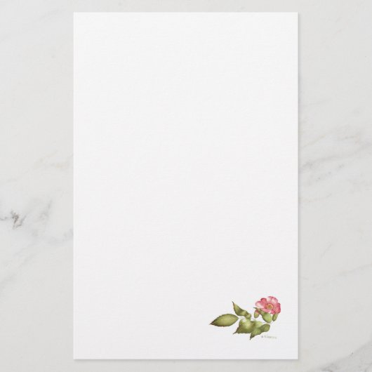 Wildwasserfarbe der Rose Briefpapier (Vorderseite)