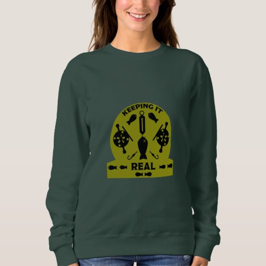 Wildwasserfischen Sweatshirt (Vorderseite)