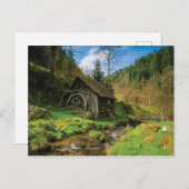 Wildwasserrad Postkarte (Vorne/Hinten)