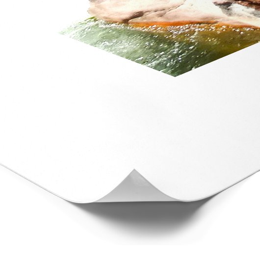 Wildwasserrafting Poster (Ecke)