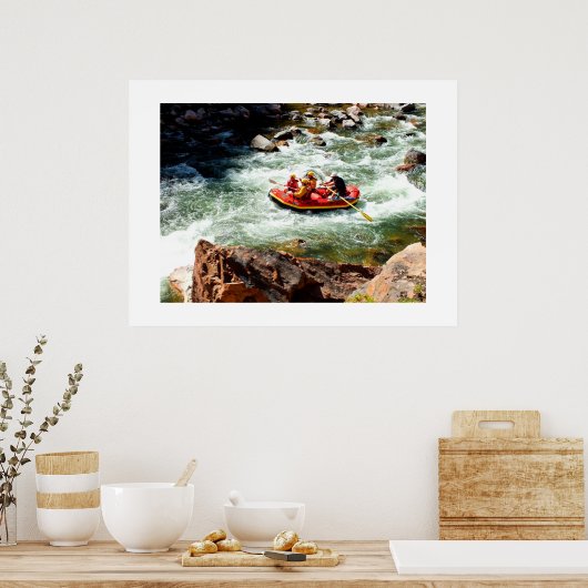 Wildwasserrafting Poster (Küche)