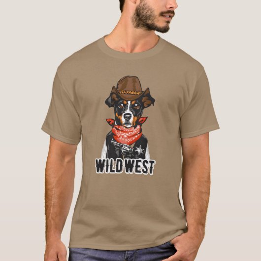 WildWest Funny Animals vintage T-Shirt (Vorderseite)