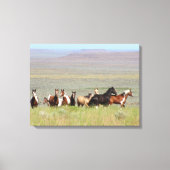 WildWest Mustangs Wrapped Canvas Leinwanddruck (Vorderseite)