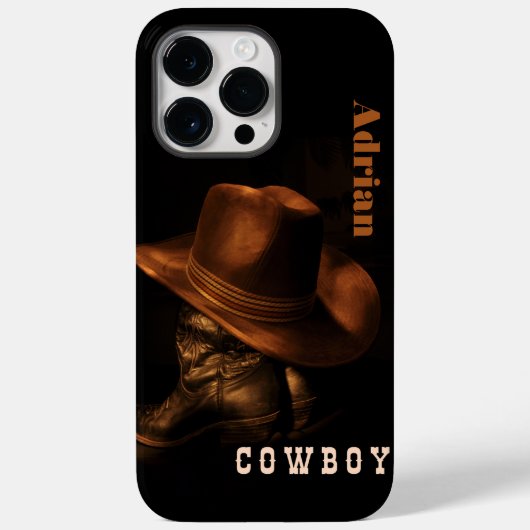 Wildwestcowboy-Stiefel personalisiert Case-Mate iPhone Hülle (Rückseite)