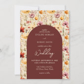 Wildwiesen-Blume von Boho Einladung (Vorderseite)