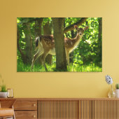 Wildwild in Wäldern unter Bäumen Leinwanddruck (Insitu (Wohnzimmer))