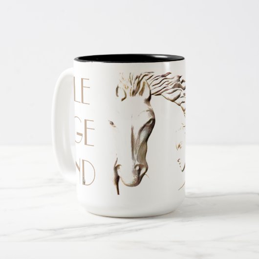 WildWind Keramik Tasse von Mustang Meg (Vorderseite Links)