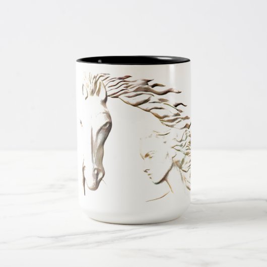 WildWind Keramik Tasse von Mustang Meg (Mittel)