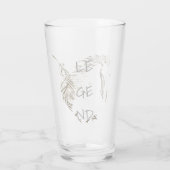 WildWind Trinkglas mit Feather & Archer Glas (Rückseite)