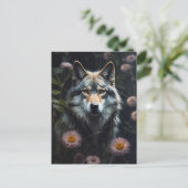 Wildwolf Postkarte (Stehend Vorderseite)