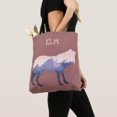 Wildwolf-Silhouette Monogramm Tasche (Von Nahem)