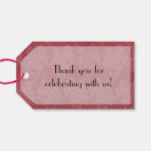 Wildwood-Blume Geschenkanhänger (Rückseite Horizontal)