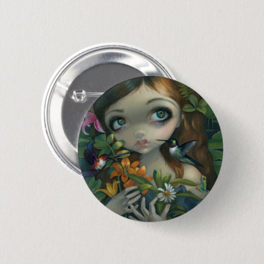 "Wildwood Blumenstrauß-" Knopf Button (Vorne & Hinten)