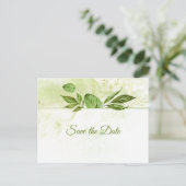 Wildwood Botanicals Rustikale Vegetation Save the  Ankündigungspostkarte (Stehend Vorderseite)