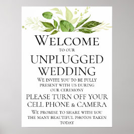 Wildwood Botanicals Unplugged Wedding Zeremony Poster