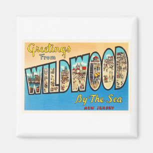 Wildwood durch die Seenew-jersey NJ Vintage Magnet