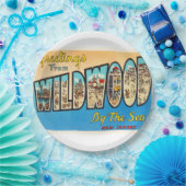 Wildwood durch die Seenew-jersey NJ Vintage Pappteller (Party)
