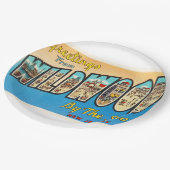 Wildwood durch die Seenew-jersey NJ Vintage Pappteller (Schrägansicht)