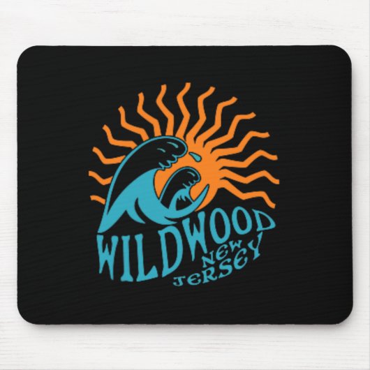Wildwood New Jersey Beach Front und Back Mousepad (Vorne)