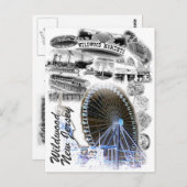 Wildwood, New Jersey Boardwalk Postkarte (Vorne/Hinten)