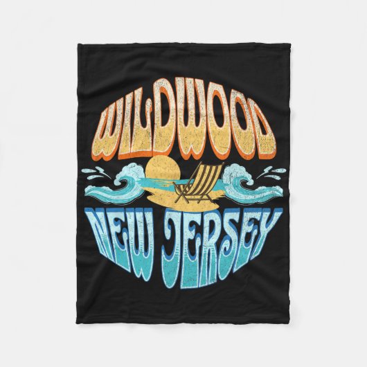 Wildwood New Jersey Fleecedecke (Vorderseite)