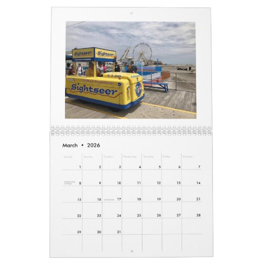 Wildwood New-Jersey Foto-Kalender Kalender (Mär 2026)
