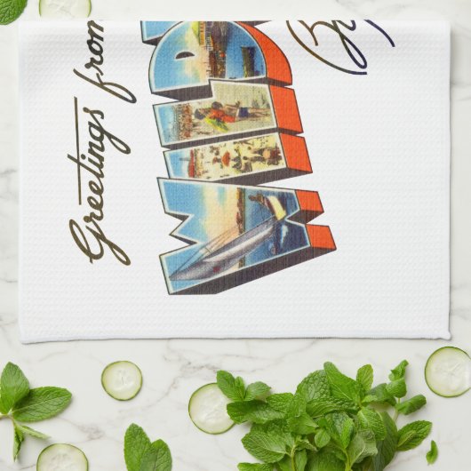 Wildwood New-Jersey Geschirrtuch (Gefaltet)