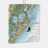 Wildwood NJ Chart Keramikornament (Rechts)