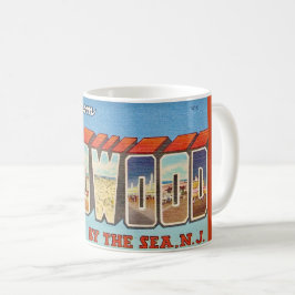 Wildwood NJ Old Postcard Mug Kaffeetasse