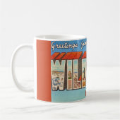 Wildwood NJ Old Postcard Mug Kaffeetasse (Links)