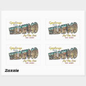 Wildwood NJ Rechteckiger Aufkleber (Blatt)