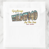 Wildwood NJ Rechteckiger Aufkleber (Tasche)