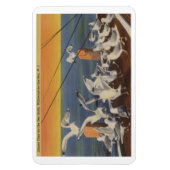 Wildwood NJ, Seagulls, Vintag Magnet (Vertikal)