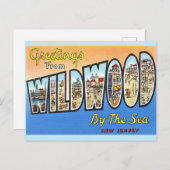 Wildwood NJ Vintag Postcard Postkarte (Vorne/Hinten)