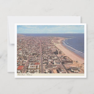 Wildwood NJ, Wide Beach, 1970er Jahre Vintage Postkarte