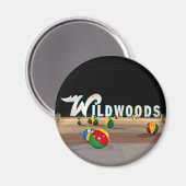 Wildwood Sign in Wildwood New Jersey Magnet (Vorderseite/Rückseite)