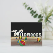 Wildwood Sign in Wildwood New Jersey Postkarte (Stehend Vorderseite)