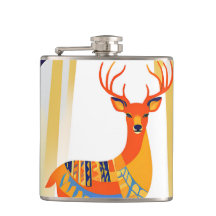 Wildwood Stag Vinyl Wrapped Flask