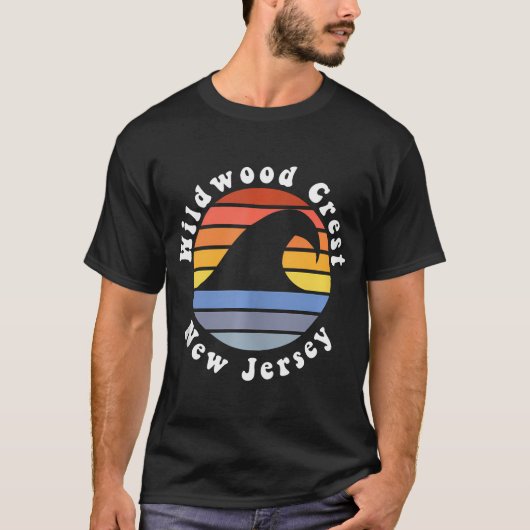Wildwood Wappen New Jersey Nj Beach Vacation Souve T-Shirt (Vorderseite)