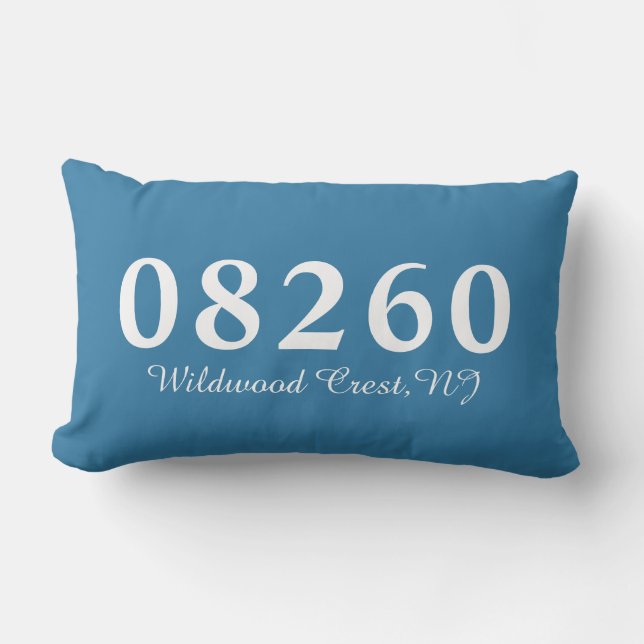 Wildwood Wappen NJ 08260 Pillow, Wedding Gift Lendenkissen (Vorderseite)